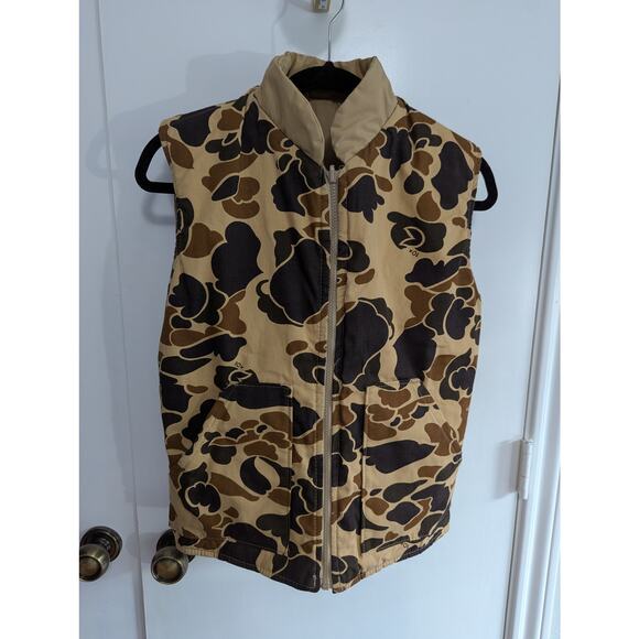 10X Men's Reversible Vest Duck Canvas Upland Hunting Sz Med/Large - Picture 2 of 12